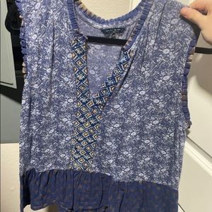 Lucky Brand blue blouse